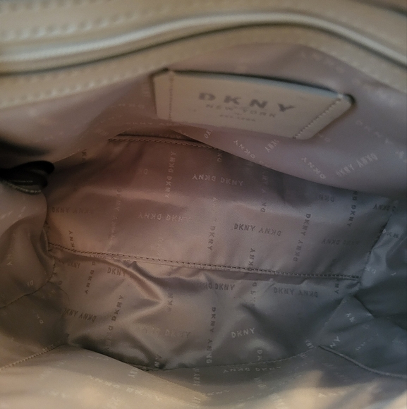DKNY Cream Backpack with Silver Hardware & Finishing, NWOT - Picture 5 of 5